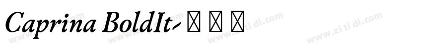 Caprina BoldIt字体转换